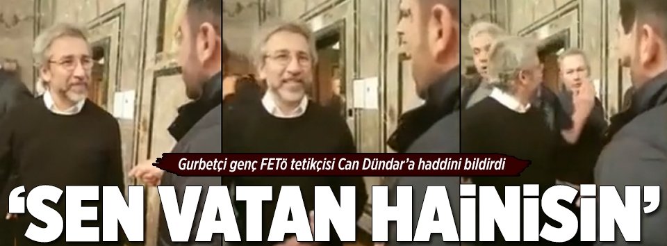 Gurbetçi genç Can Dündara haddini bildirdi!