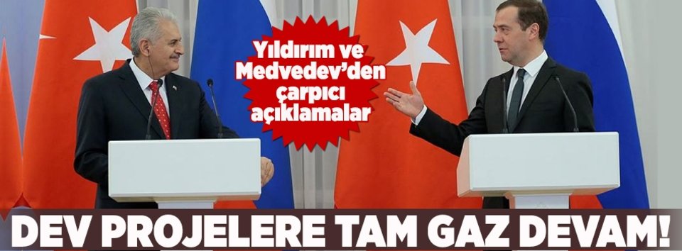 Dev projelere tam gaz devam!