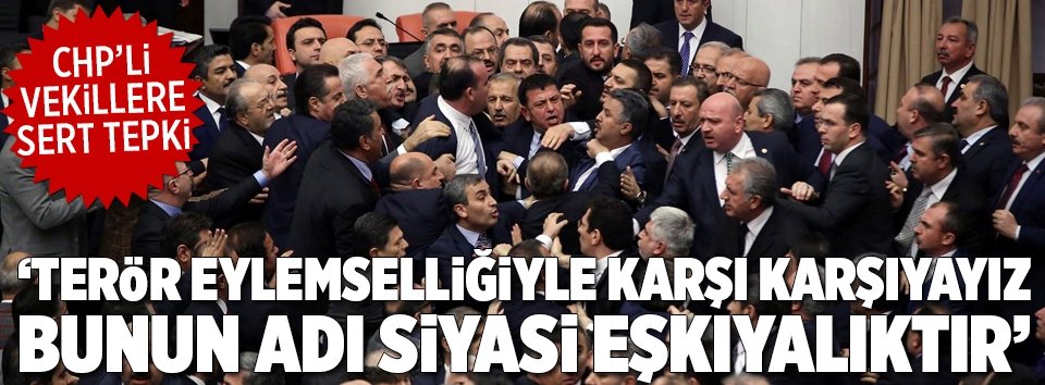 Terör eylemselliğiyle karşı karşıyayız