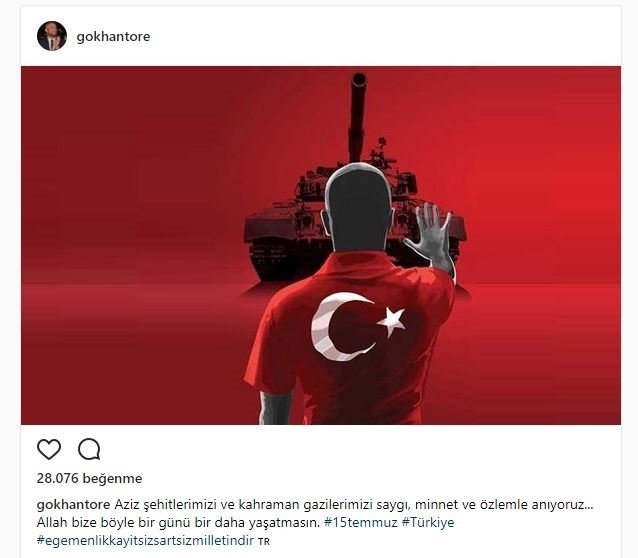 Ünlü isimlerden 15 Temmuz mesajları