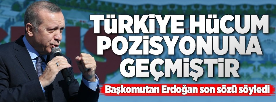Türkiye hücum pozisyonuna geçmiştir