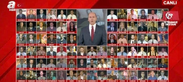 A Haber, atv ve A News 121 noktadan canlı yayında