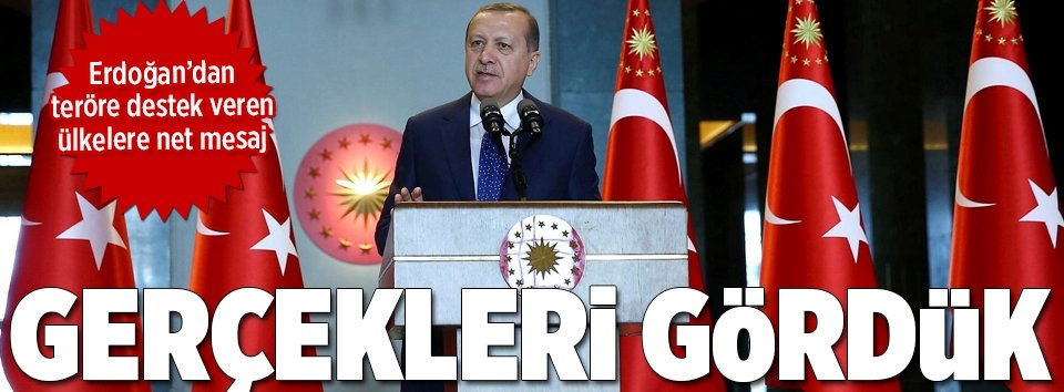 Gerçekleri gördük