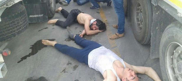 Teröristler TIRda bayılmak üzereyken bulundu!