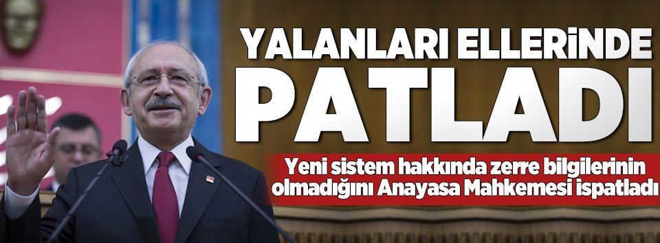 Muhalefetin yalanı elinde patladı