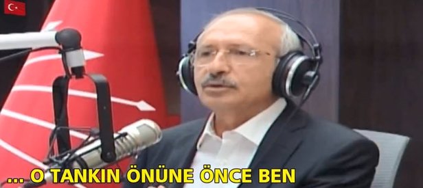 Kılıçdaroğlunun 15 Temmuz kaçışı!