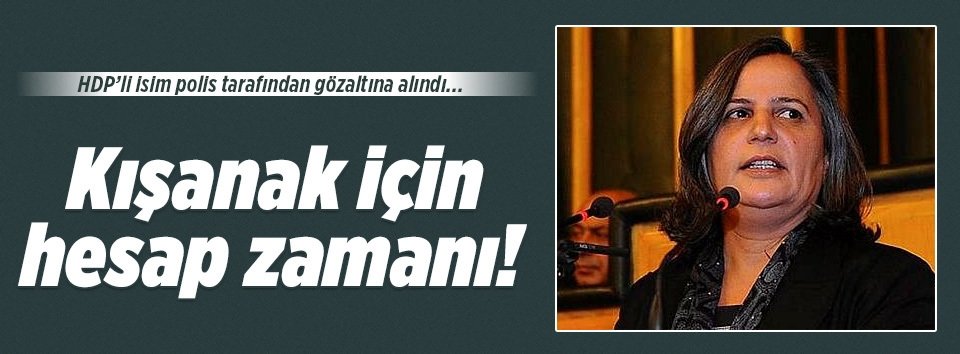 HDPli Kışanak gözaltına alındı!