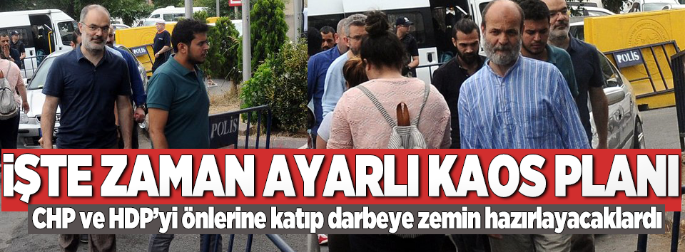 İşte zaman ayarlı kaos planının detayları