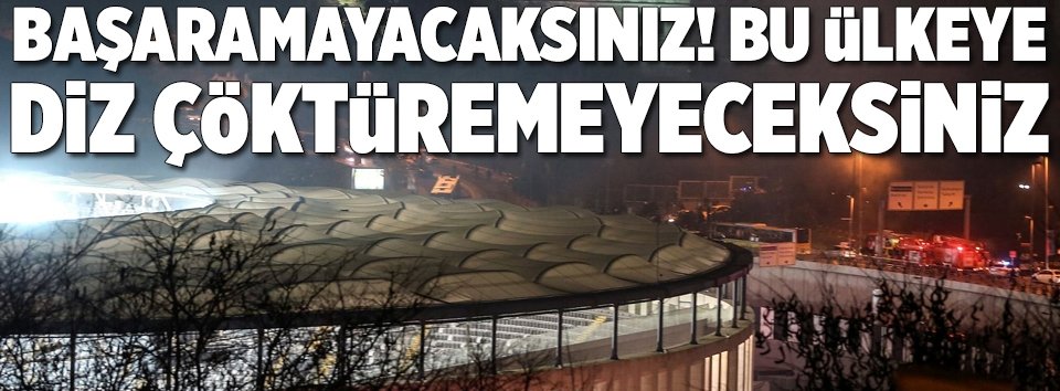Beşiktaştaki saldırı Türkiyeye verilen bir mesaj