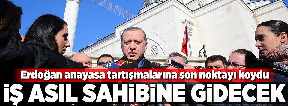 Erdoğandan erken seçim açıklaması
