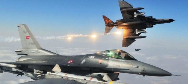 TSK Kuzey Irakta hainlere bomba yağdırdı