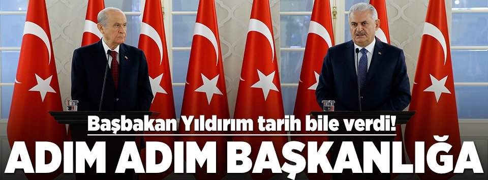 Başkanlık sistemi için tarihi adım!