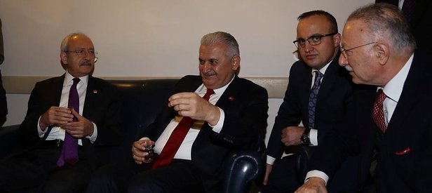 Başbakan ile Kılıçdaroğlu arasında sürpriz görüşme